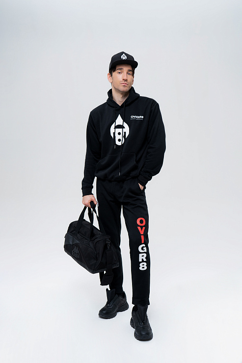 Толстовка с капюшоном черная  